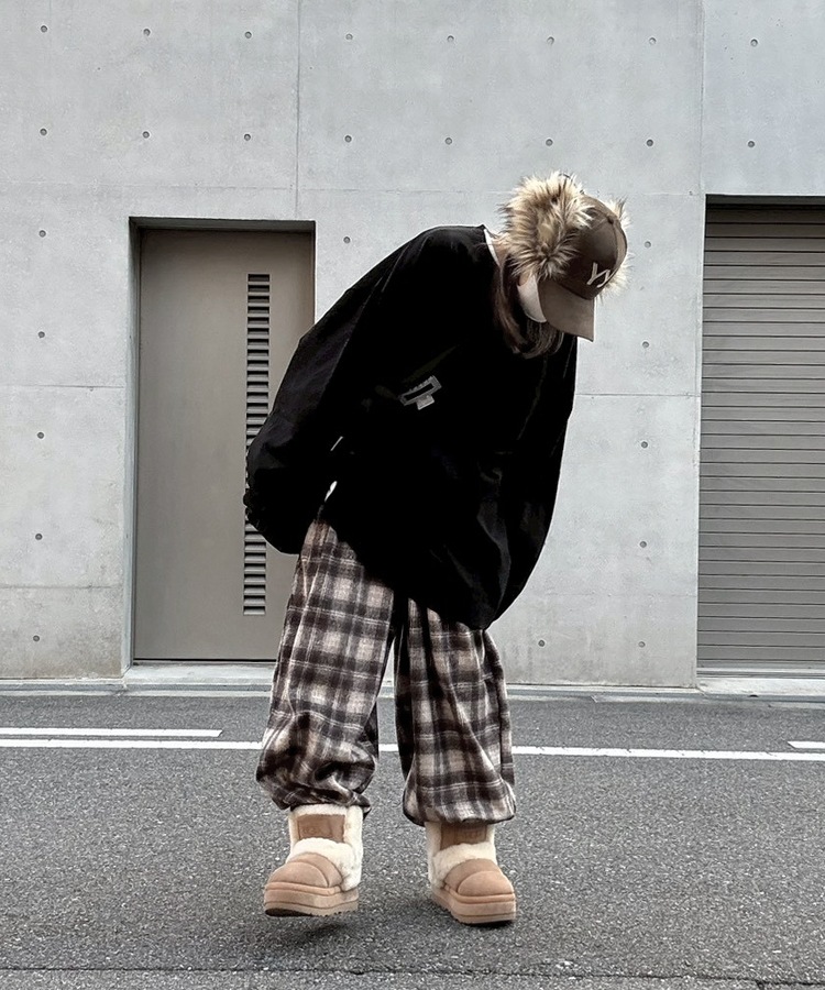 Check Easy Wide Pants