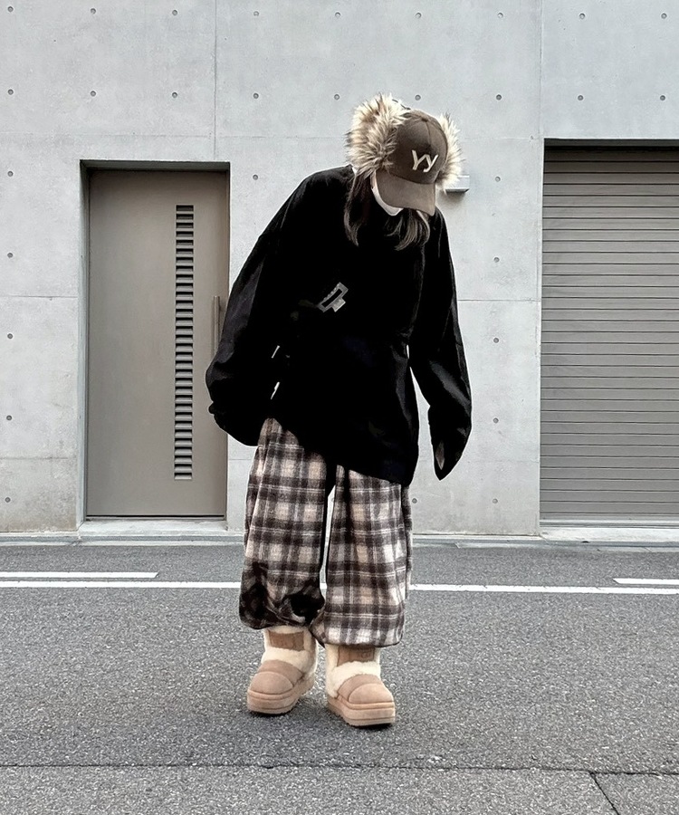 Check Easy Wide Pants