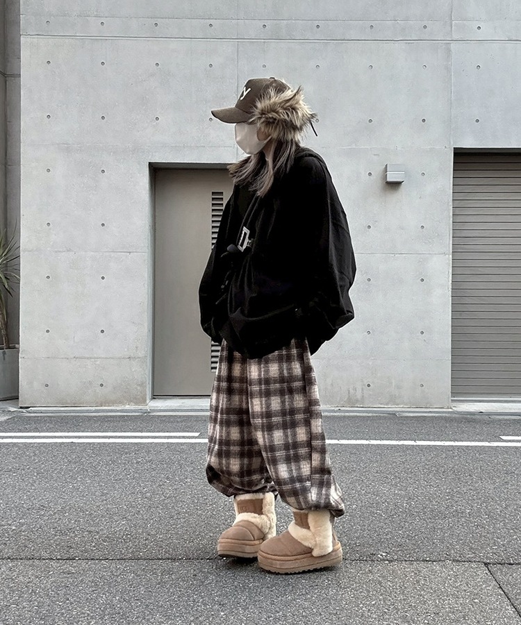 Check Easy Wide Pants