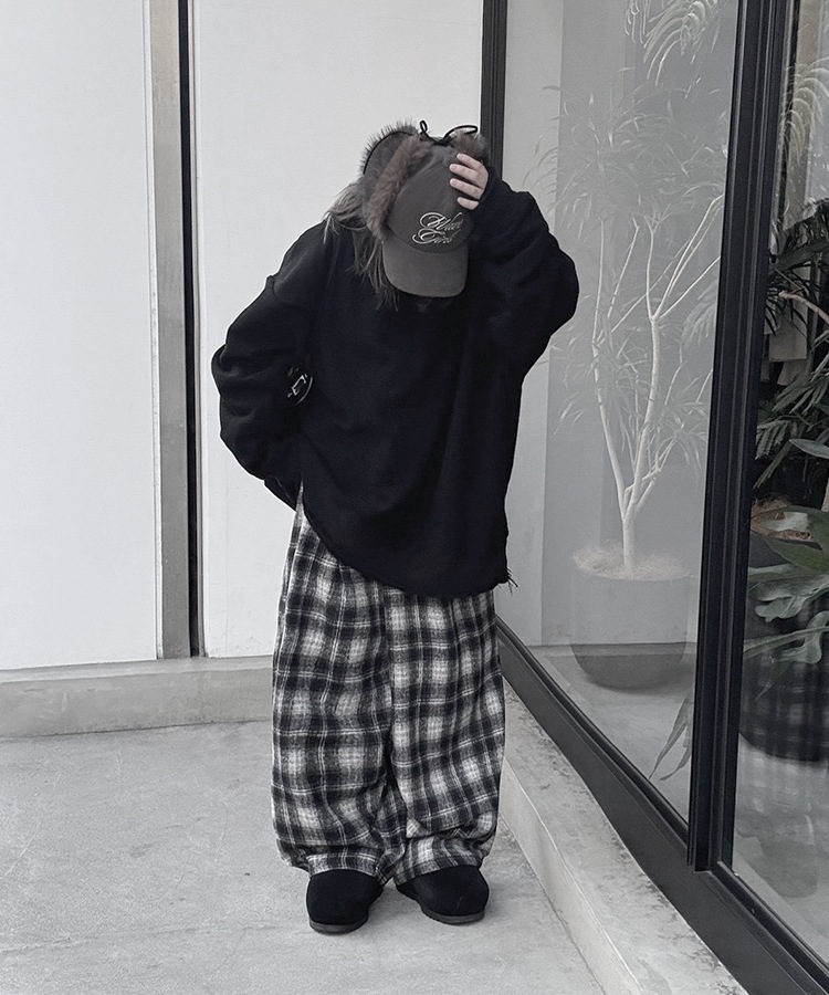 Check Easy Wide Pants