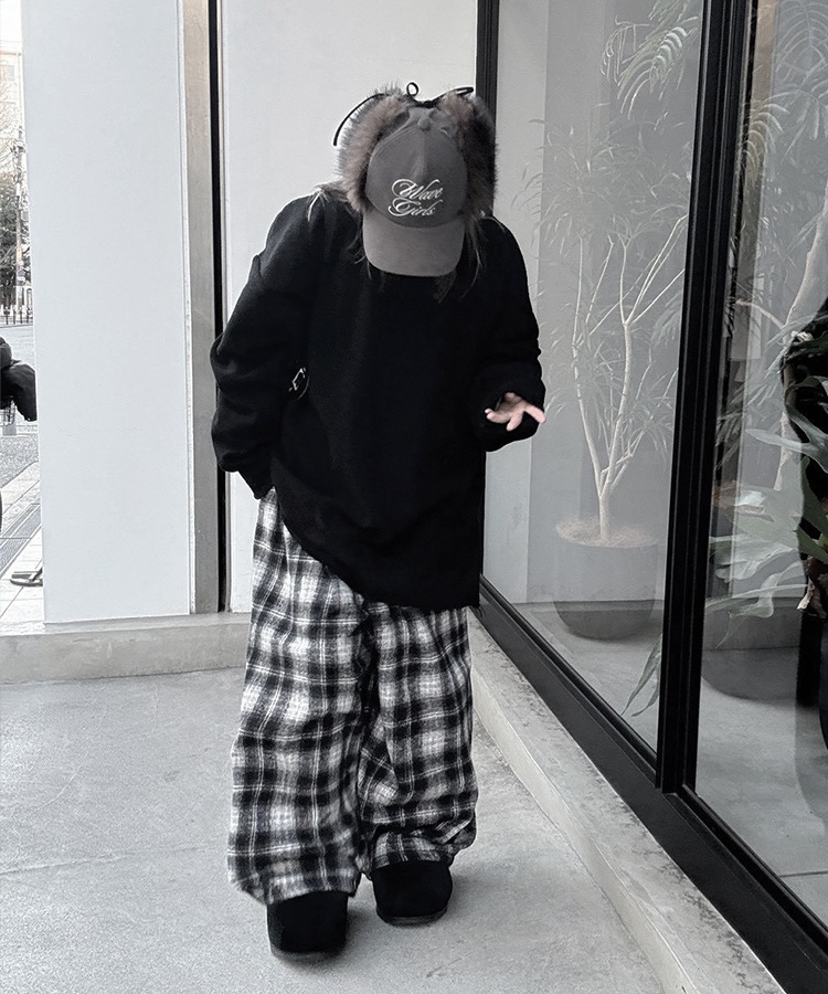 Check Easy Wide Pants