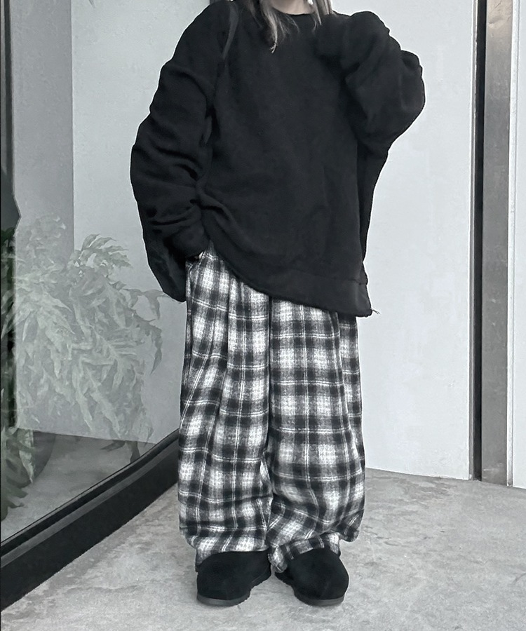 Check Easy Wide Pants