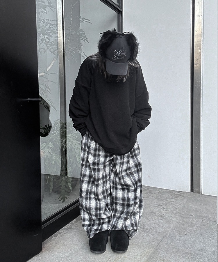 Check Easy Wide Pants