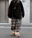 Check Easy Wide Pants