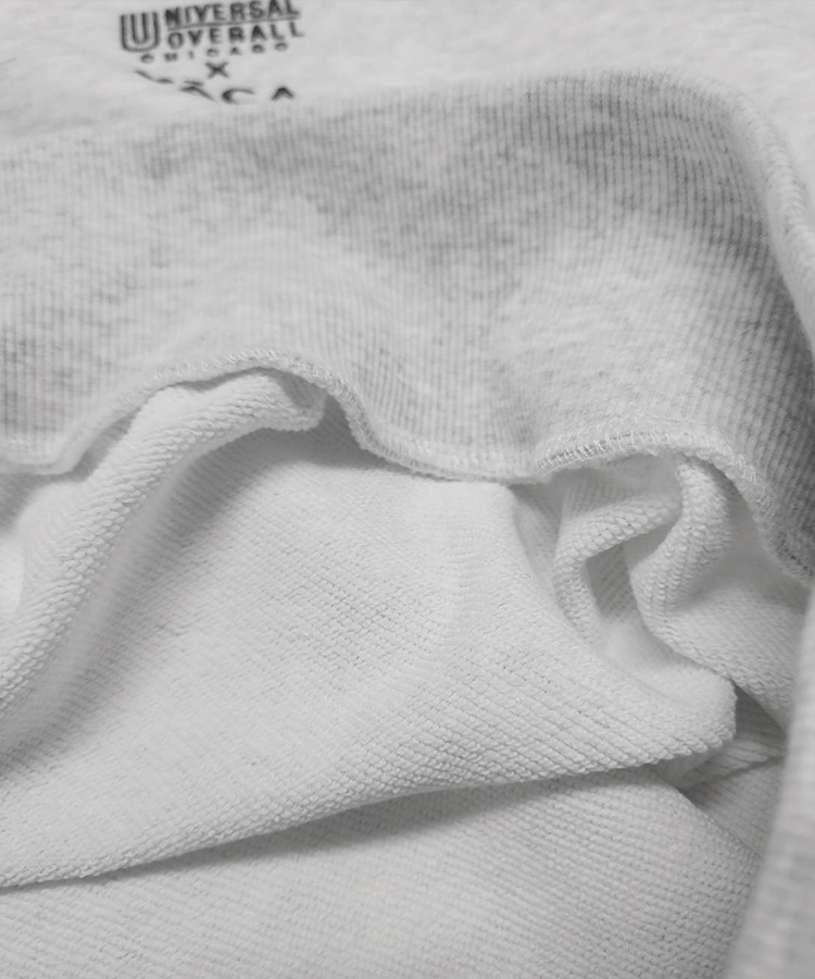 [別注]UNIVERSAL OVERALL×YACA Collaboration Sweat
