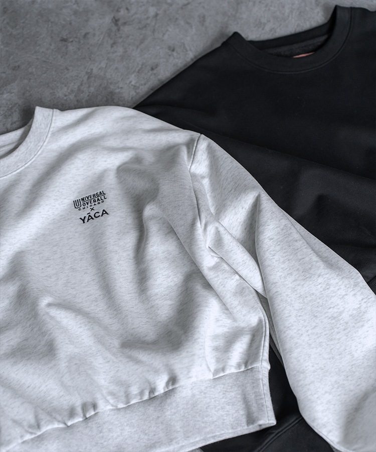 [別注]UNIVERSAL OVERALL×YACA Collaboration Sweat
