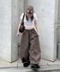 Curved Balloon Pants