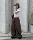Curved Balloon Pants