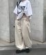 Curved Balloon Pants