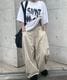 Curved Balloon Pants