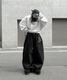 Curved Balloon Pants