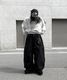Curved Balloon Pants