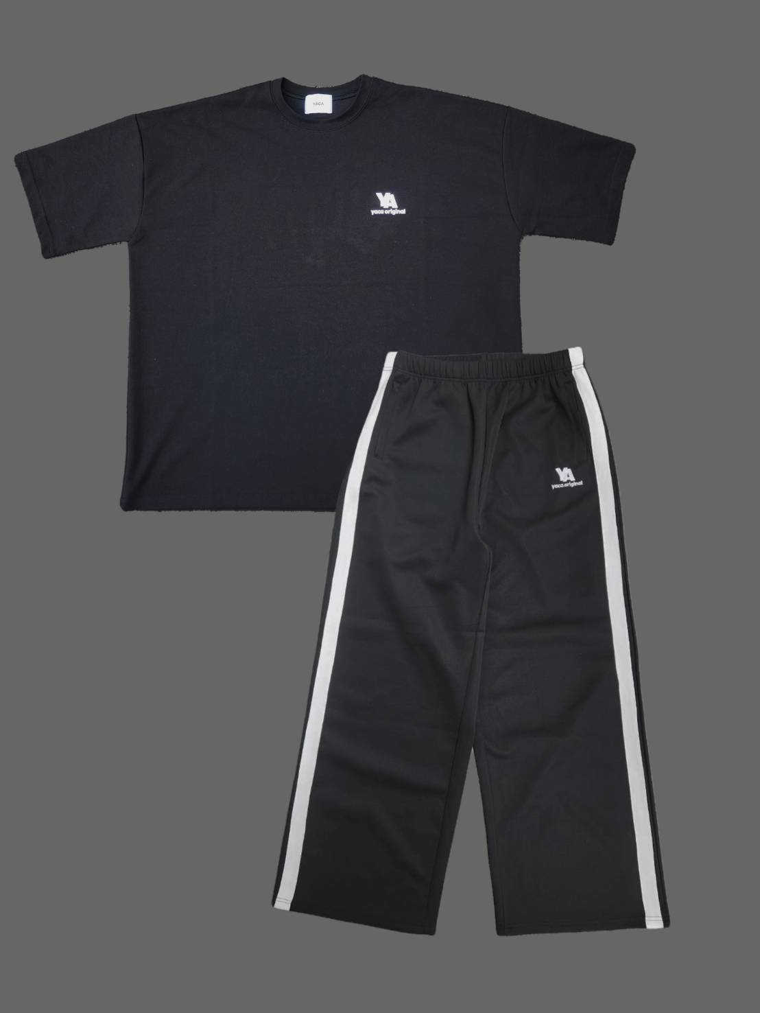 [SET]YA Print T-shirt＋YA Track Pants