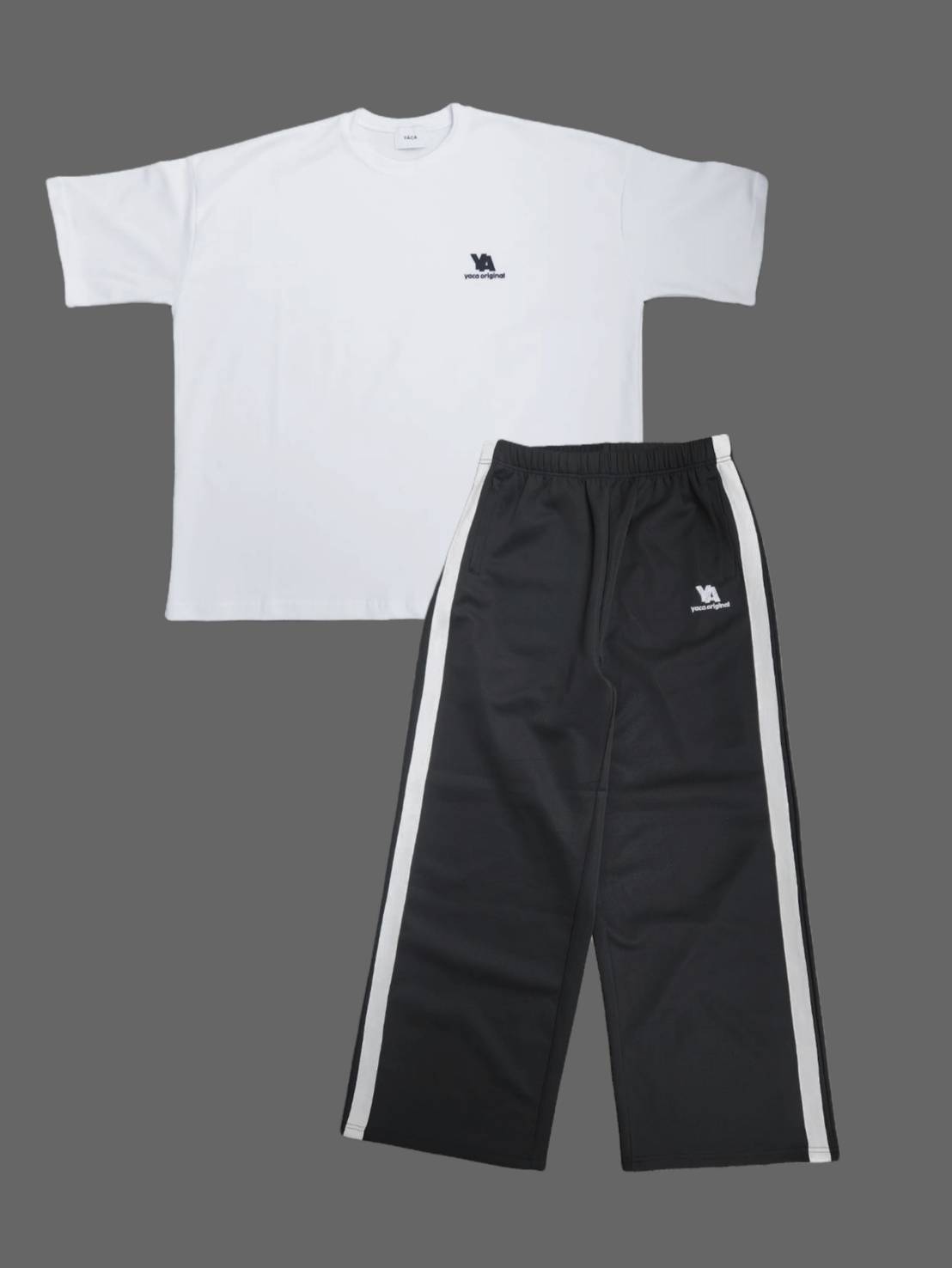 [SET]YA Print T-shirt＋YA Track Pants