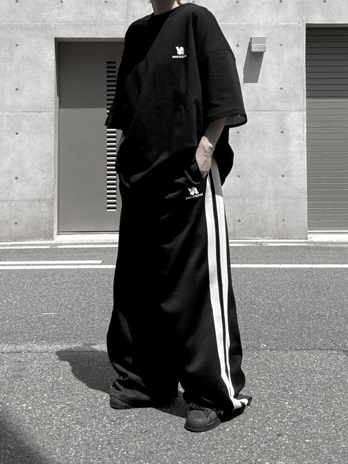 [SET]YA Print T-shirt＋YA Track Pants
