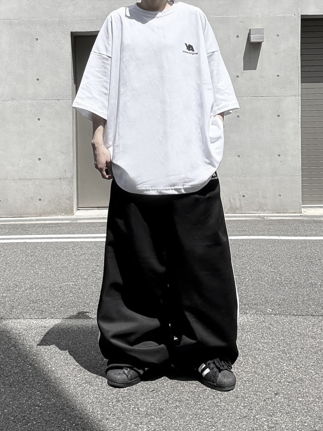 [SET]YA Print T-shirt＋YA Track Pants