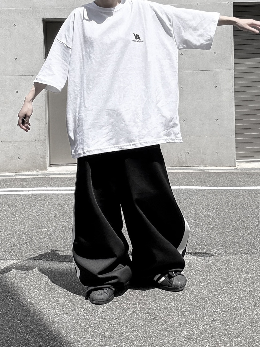 [SET]YA Print T-shirt＋YA Track Pants