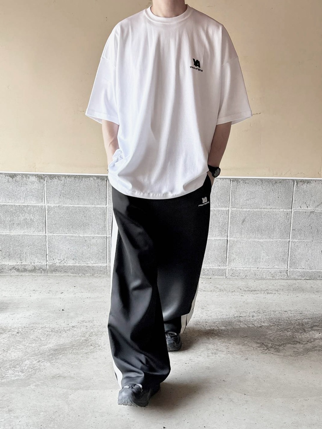 [SET]YA Print T-shirt＋YA Track Pants