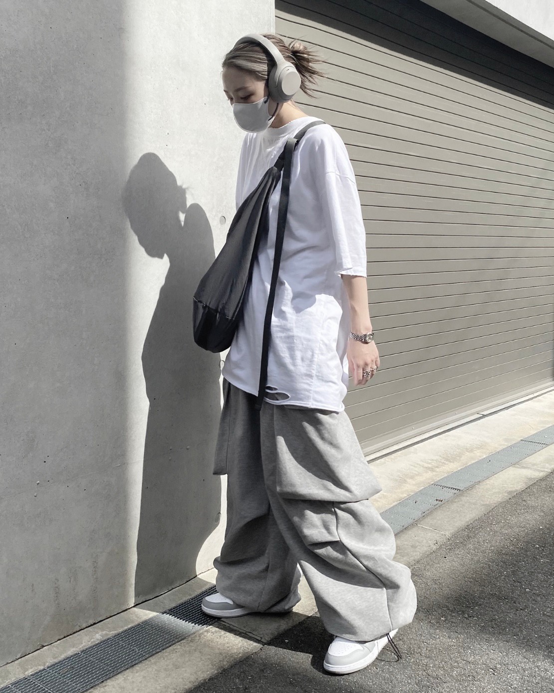 Wide Sweat Cargo Pants