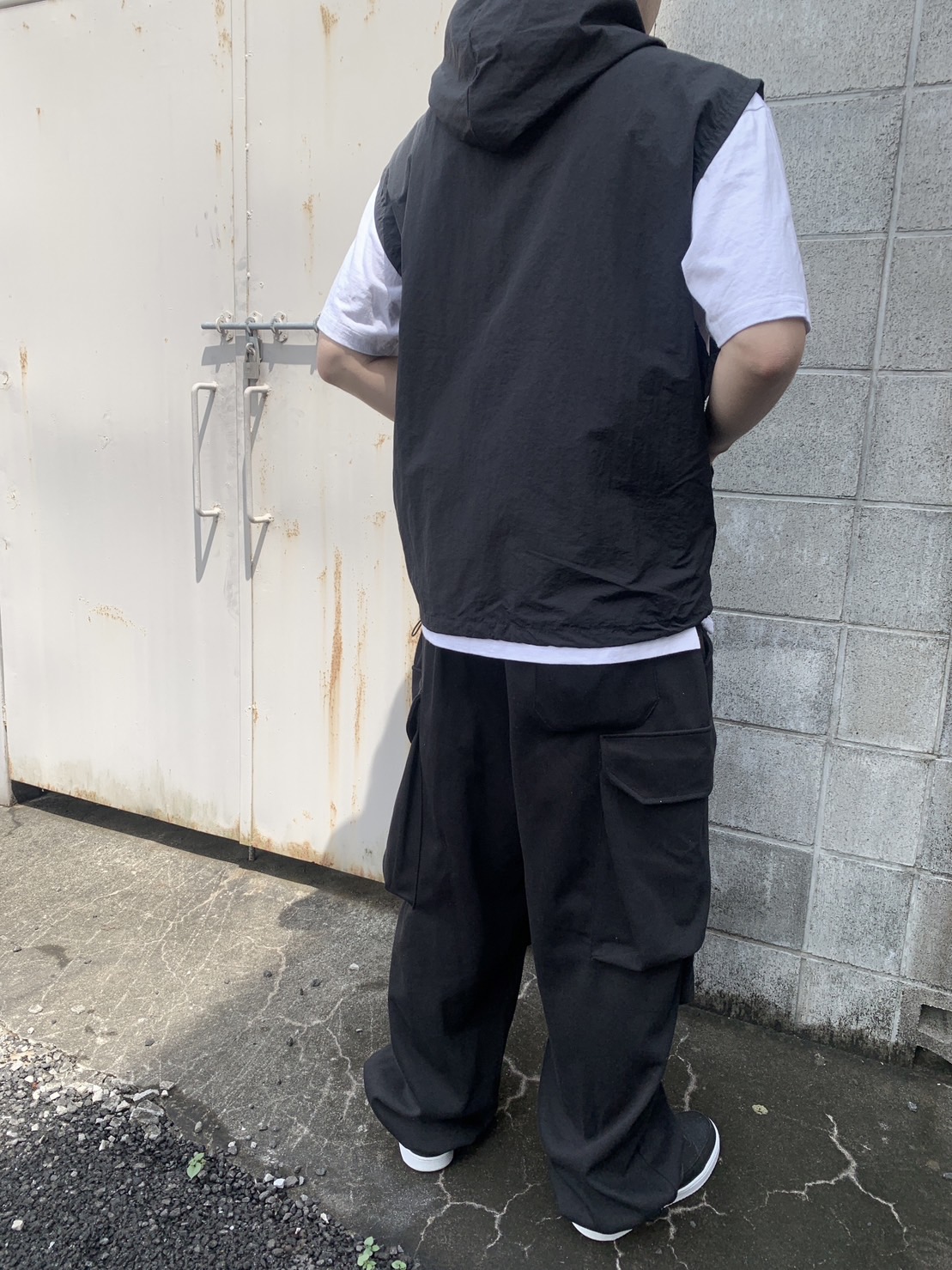 Wide Sweat Cargo Pants