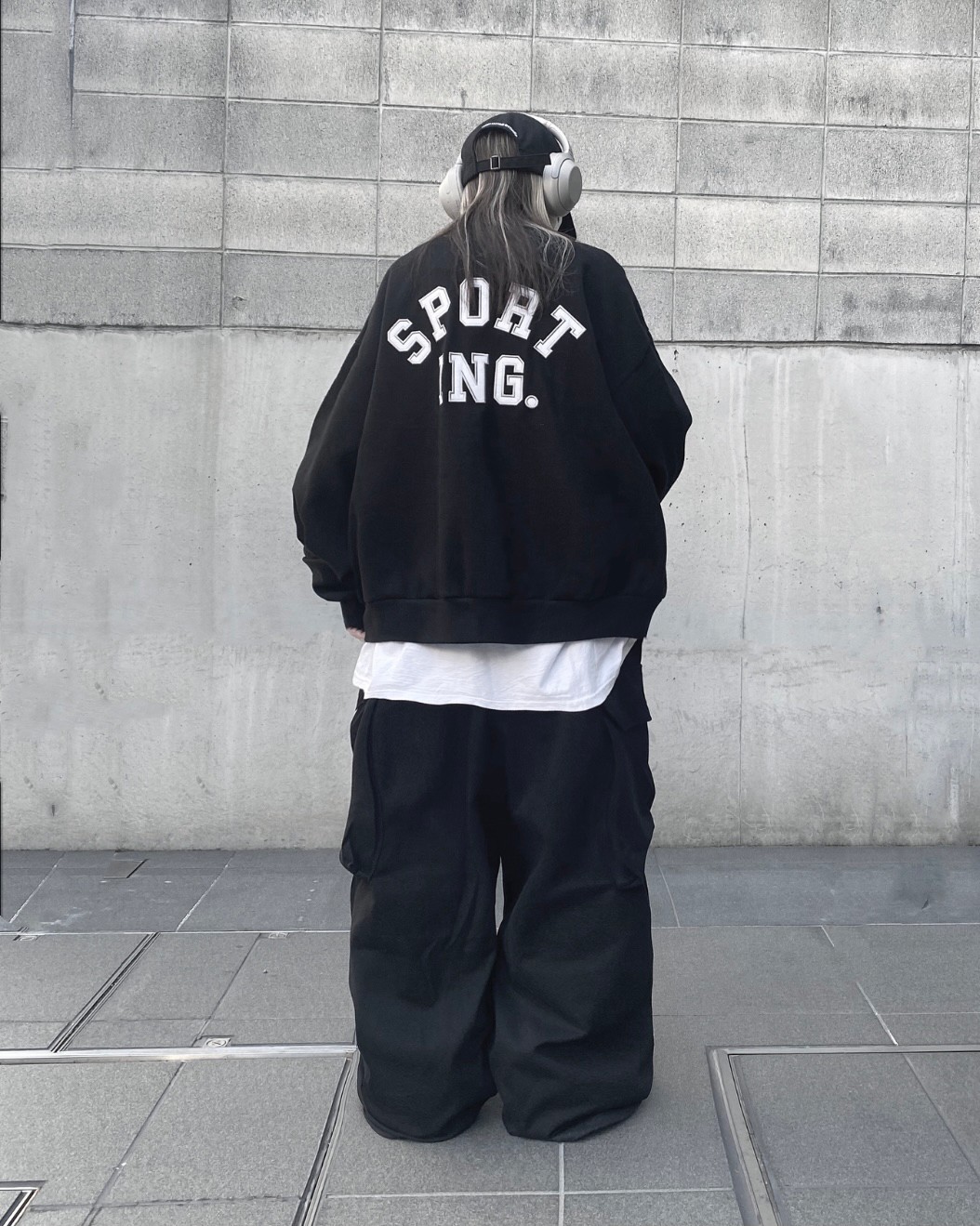 Wide Sweat Cargo Pants