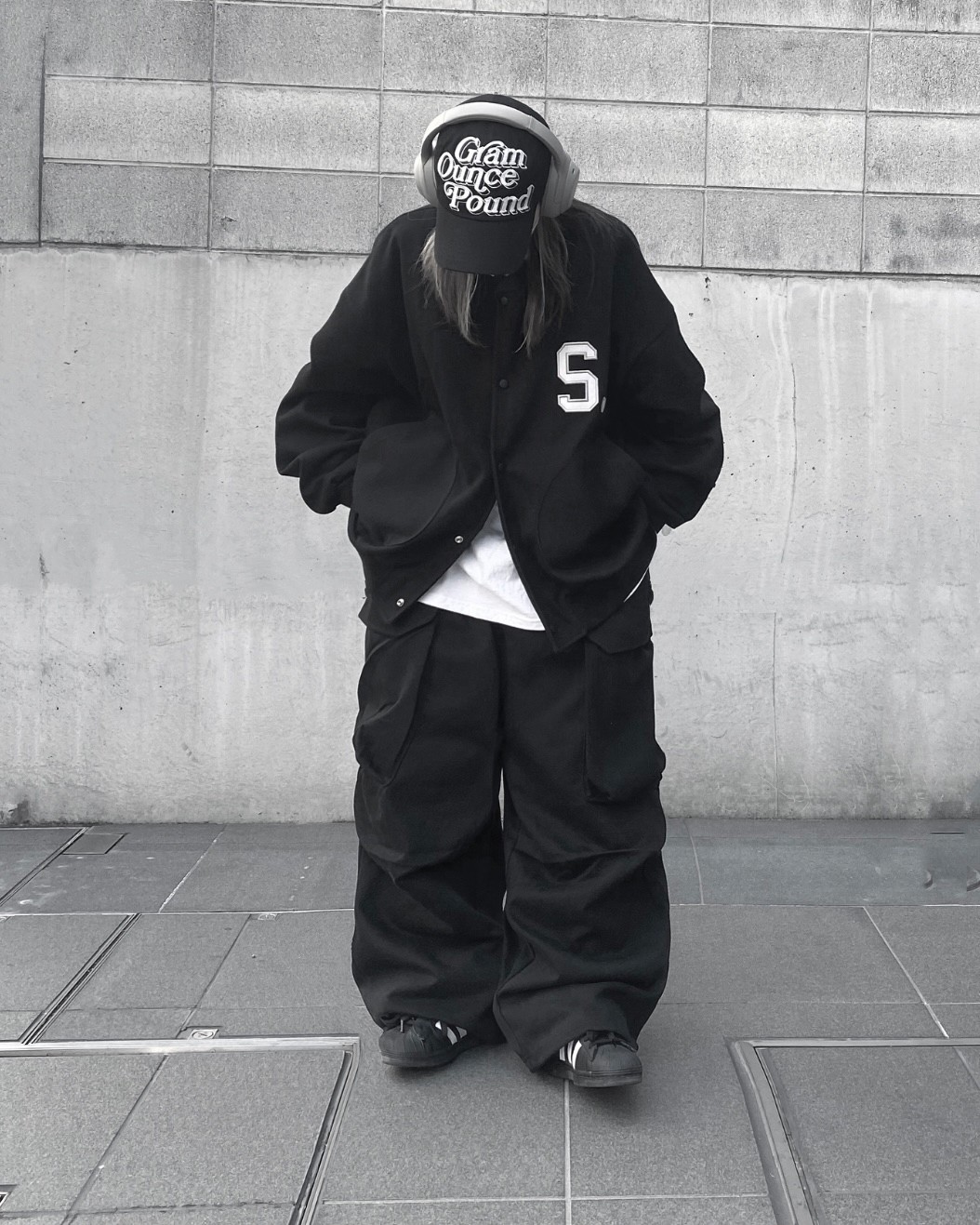 Wide Sweat Cargo Pants