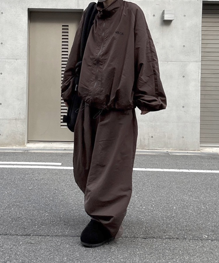 Nylon Logo Track Jacket