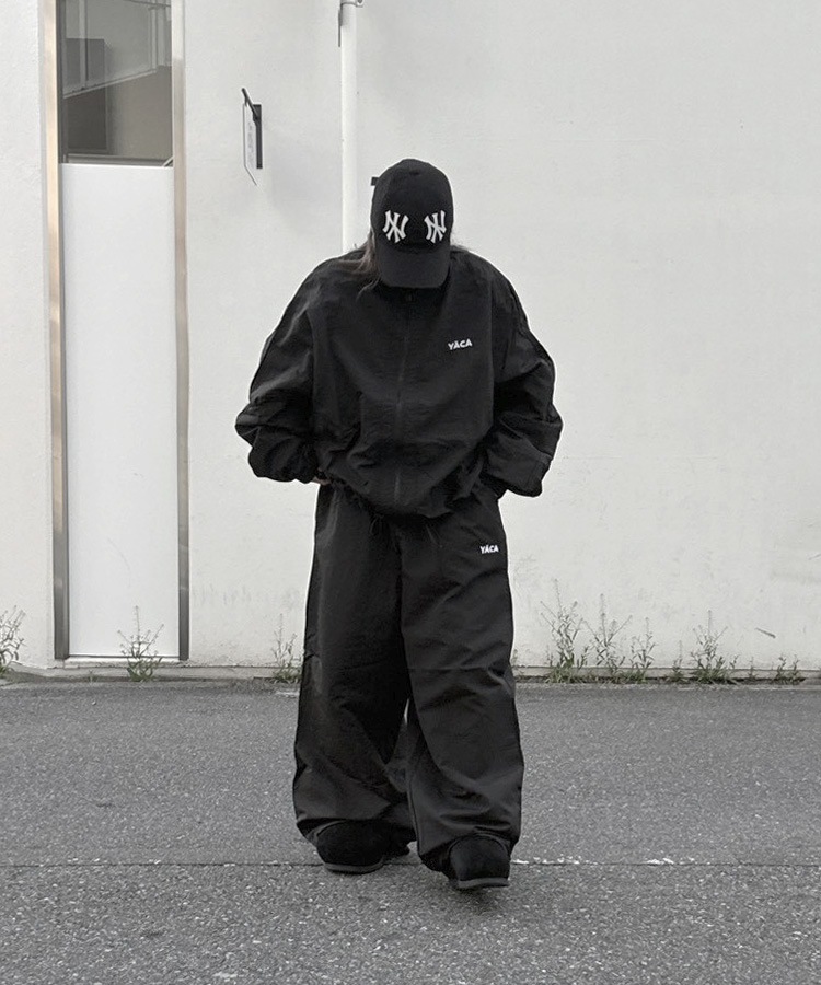 Nylon Logo Track Jacket