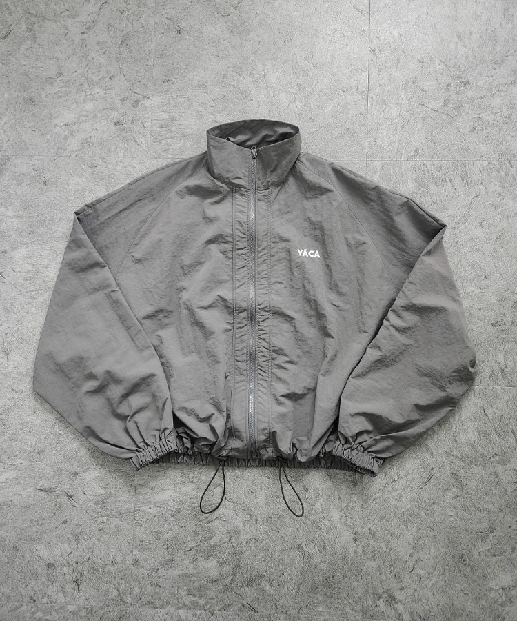 Nylon Logo Track Jacket