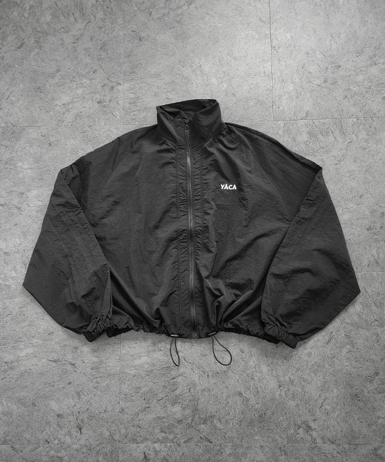 Nylon Logo Track Jacket