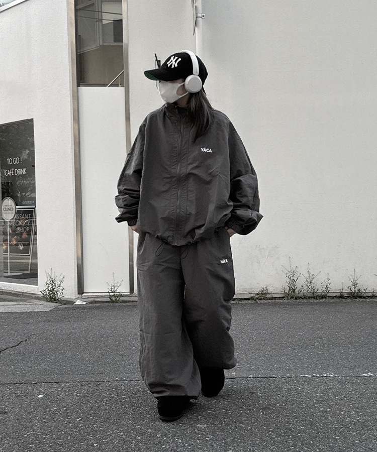 Nylon Logo Track Jacket