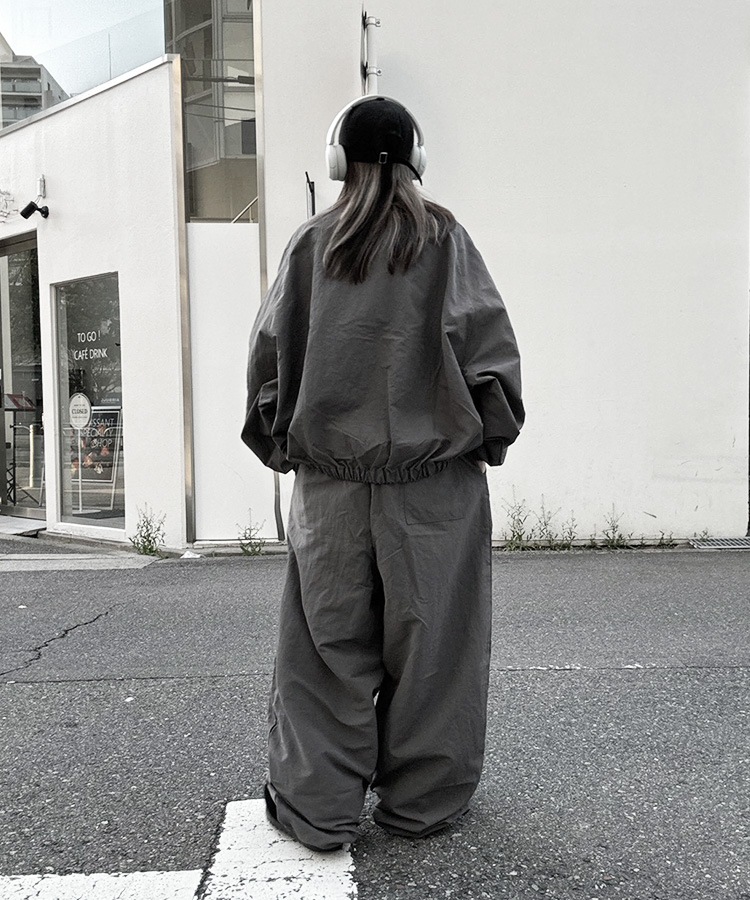 Nylon Logo Track Jacket