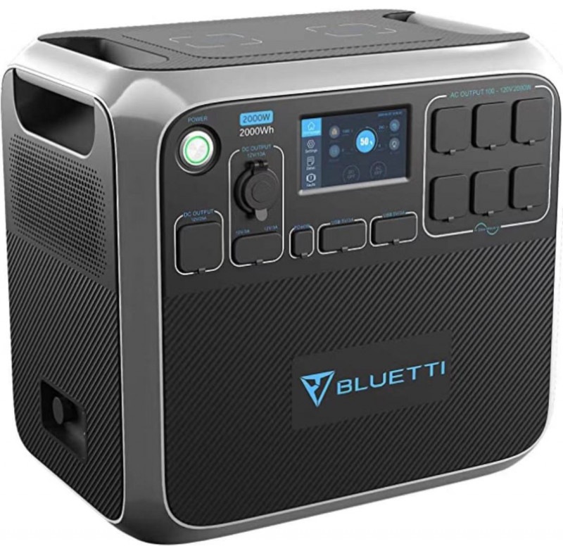 BLUETTIポータブル電源 超大容量2000Wh 高出力2000W 家庭用蓄電池 PSE認証済 純正弦波 50Hz/60Hz対応 五種類の充電方法 ソーラー充電可能 省電力 バックアップ電源 液晶大画面表示 車中泊 キャンプ アウトドア 地震停電 防災必携品 ワイヤレス充電機能付き ポータブルバッテ