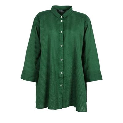 黒色追加】ストライプピンタックスタンドカラーシャツ | ITEM