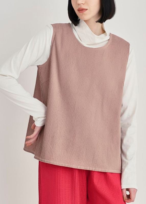 総マイクロピンタックタンクトップ