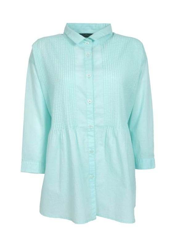 【BASIC】ポプリン スモック風シャツ