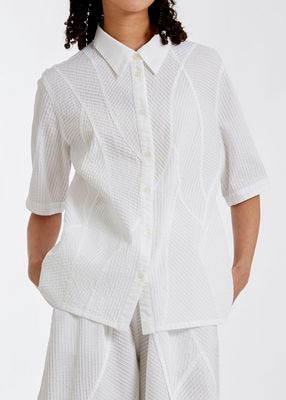 インド刺し子織り柄シャツ | OUTLET | YACCOMARICARD CORE