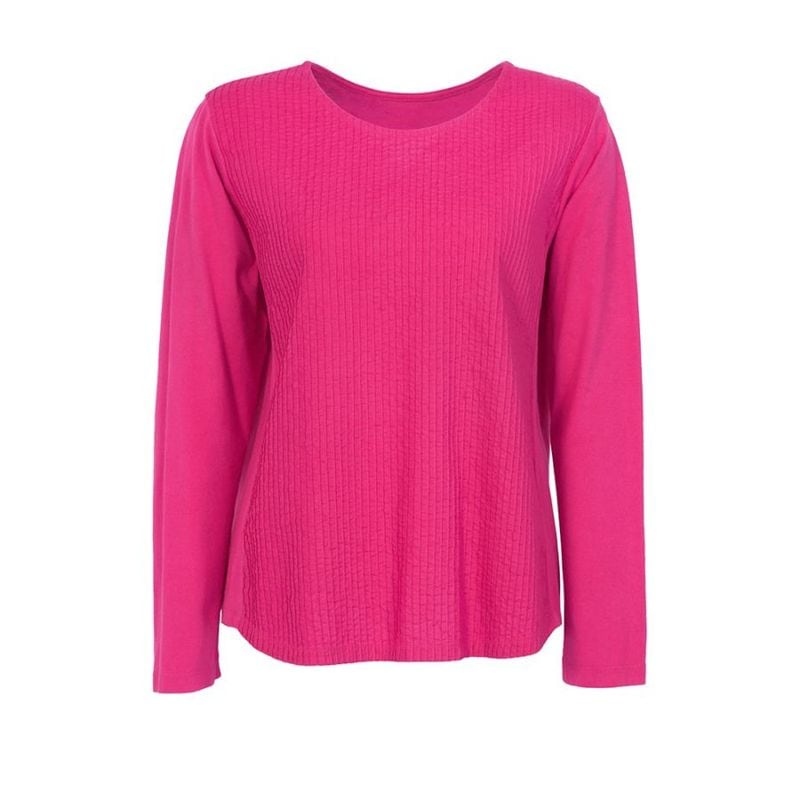 【BASIC】前縦ピンタック長袖カットソー