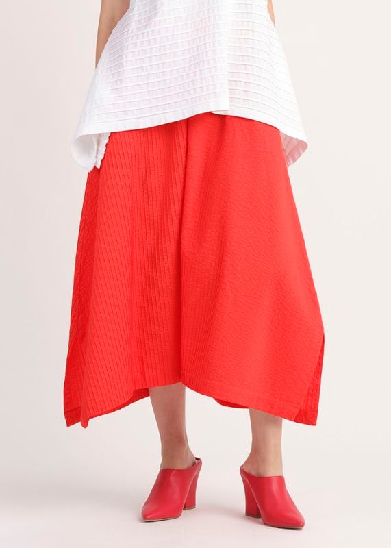 BOXフレアクロップ丈パンツ