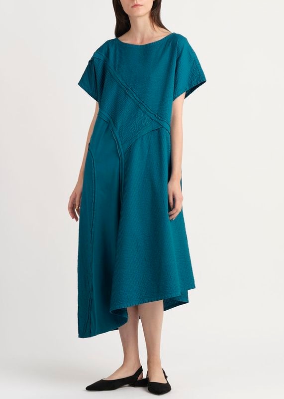 カーヴィーパッチワークワンピース