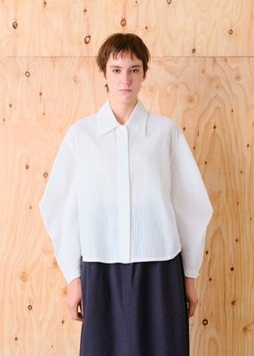 カーブ切り替え部分ピンタックシャツ | ITEM | YACCOMARICARD CORE