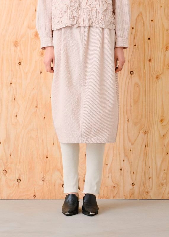 バレルラインピンタックスカート