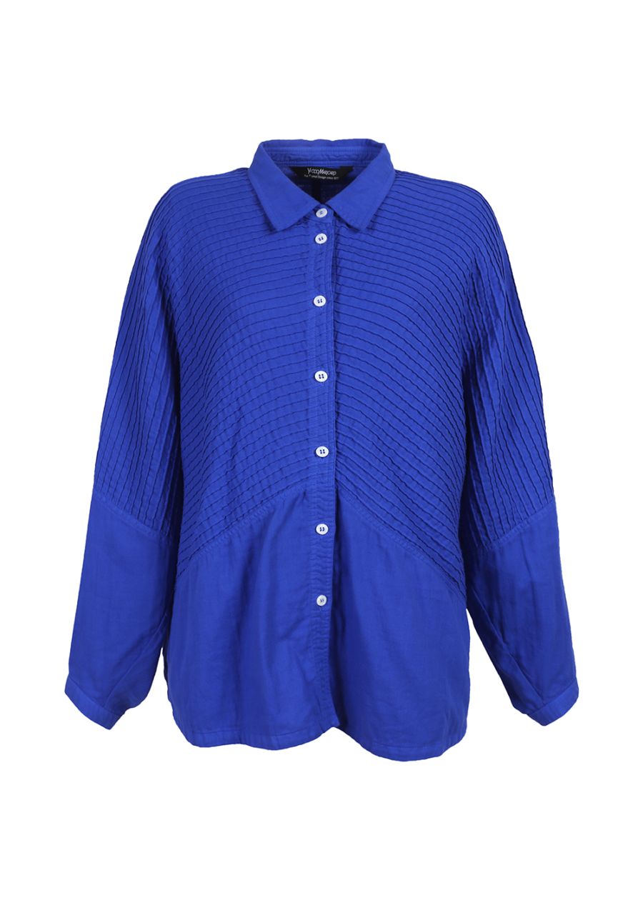 Wガーゼ上部分ピンタックシャツ | ITEM | YACCOMARICARD CORE