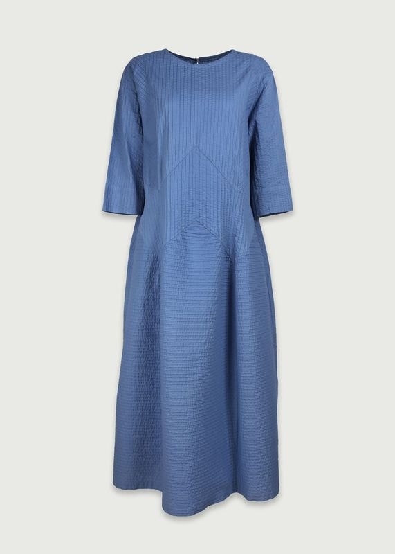 矢羽根ピンタック半袖ワンピース