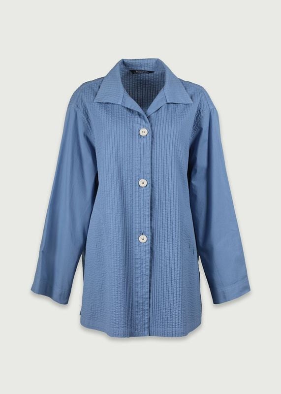 前ピンタックオフボディジャケット