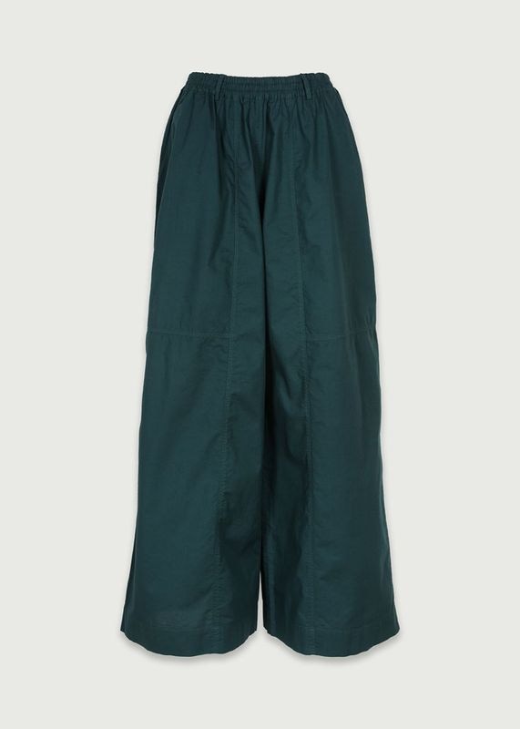 キャラコ素材ボリュームパンツ