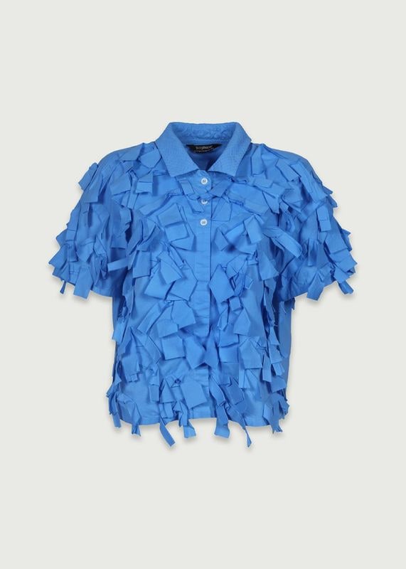 リボンテープテクニック半袖シャツ