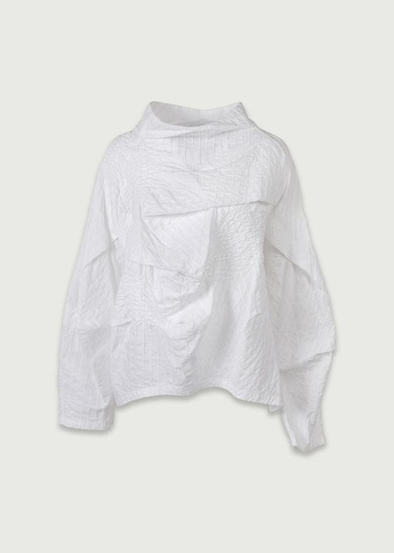 スモッキングギャザーブラウス