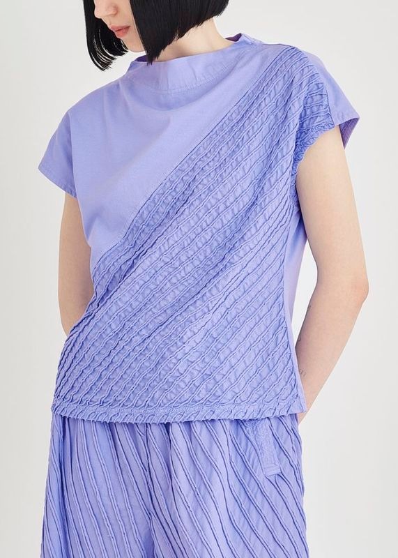 日の出スラッシュボトムネックカットソー