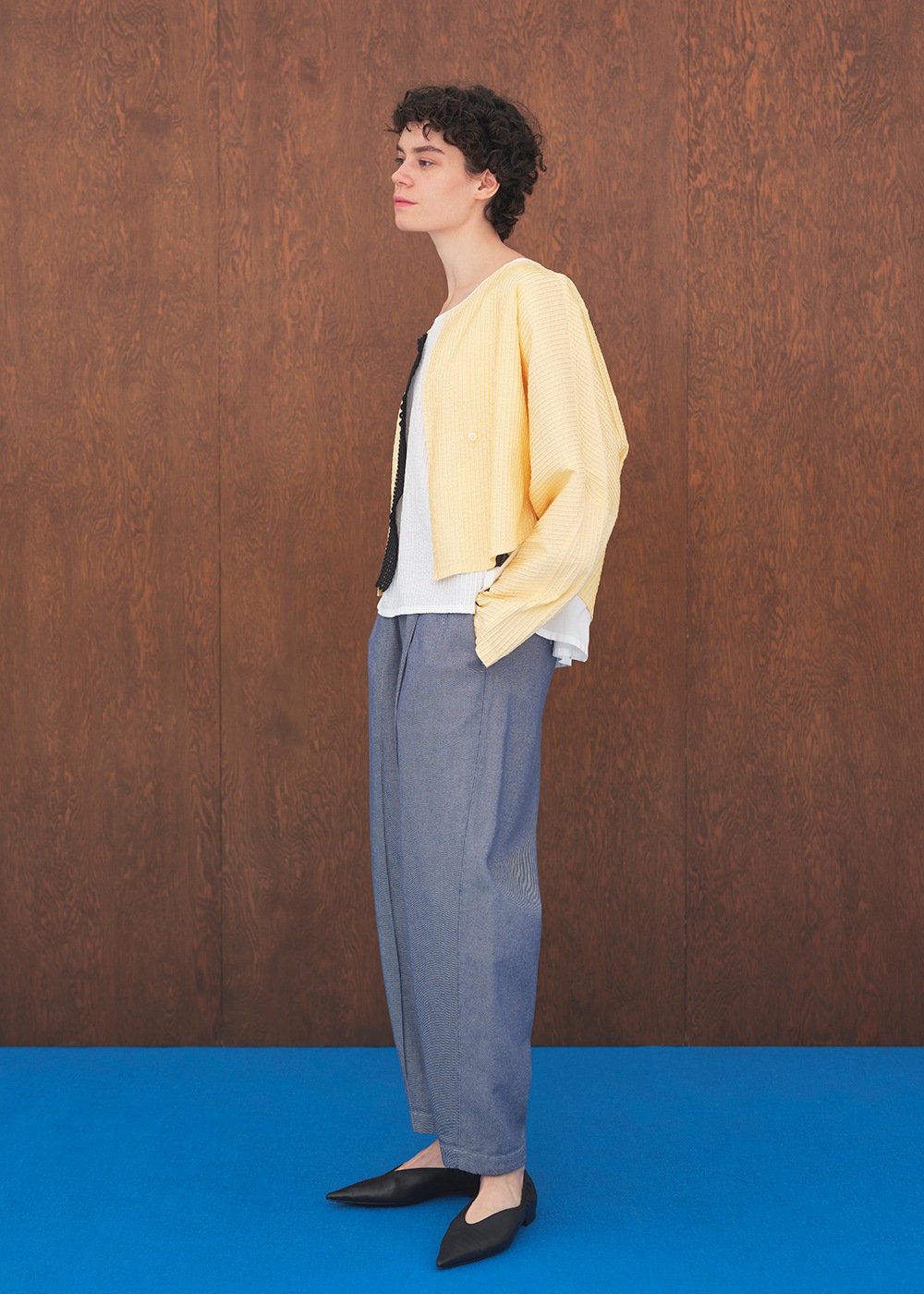 aaaaco ブルー23 ブルーツイルティックテーパードパンツ | ITEM | YACCOMARICARD CORE